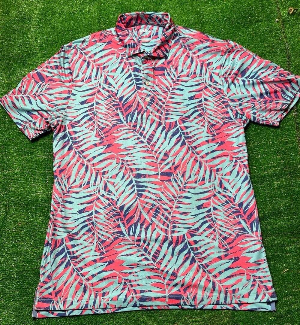 Johnnie-O Ferner Printed Jersey Performance Polo Shirt